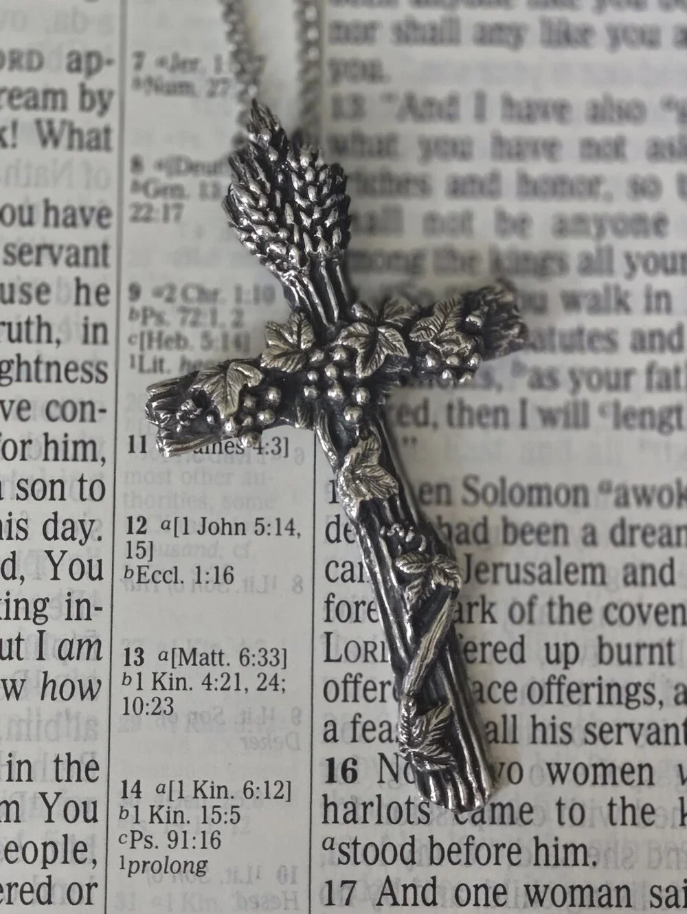 James Avery RETIRED Silver Harvest Cross. Rare XL sz 1 3/4 x 3 3/8.